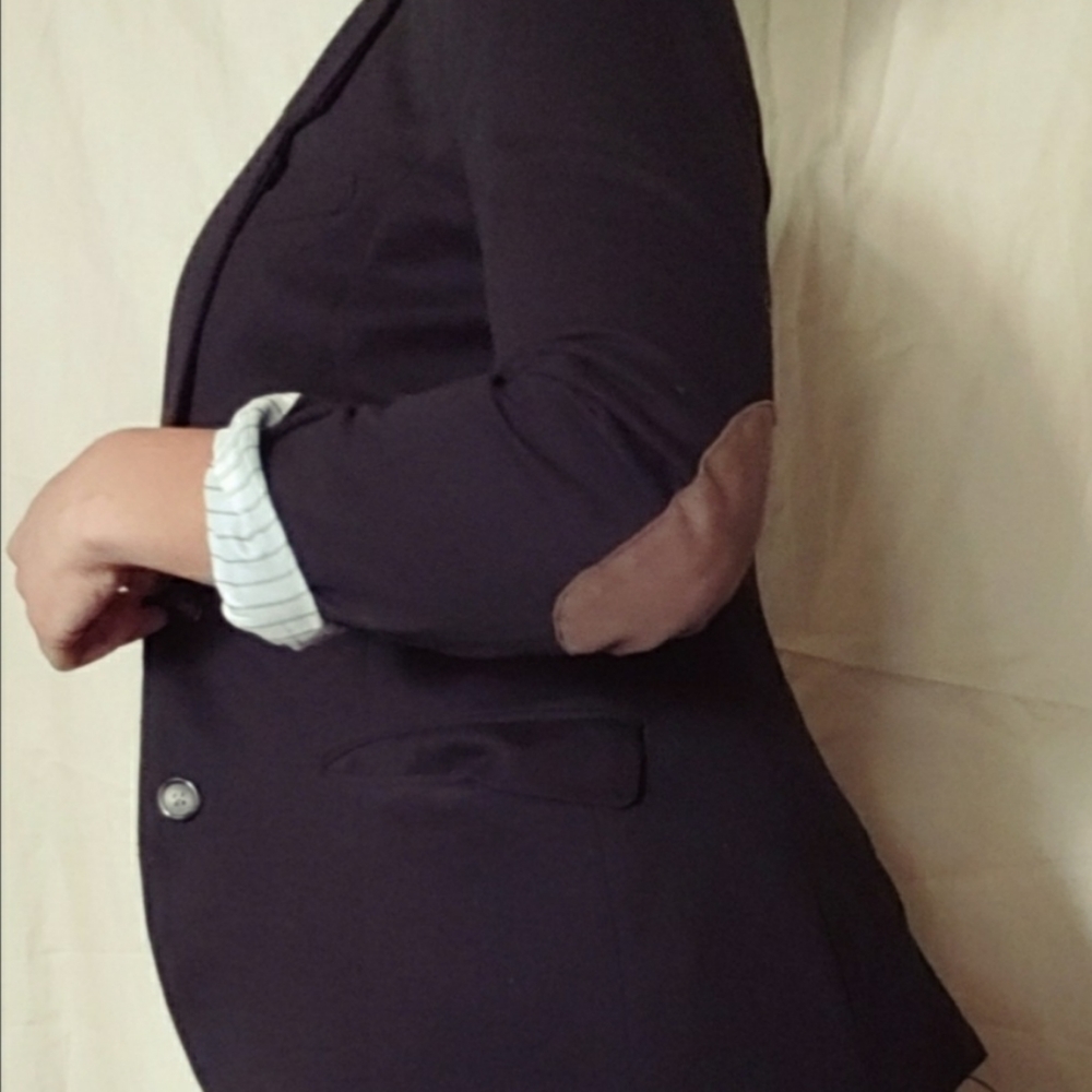 Blazer with elbow patch